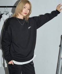 Kappa（カッパ）の「【 セットアップ 】kappa / カッパ 別注 ロゴ刺繍 ビッグシルエット裏起毛プルオーバークルースウェット+バルーンスウェットパンツ（ルームウェア/パジャマ）」