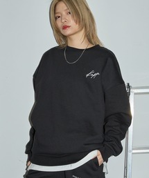 Kappa（カッパ）の「【 セットアップ 】kappa / カッパ 別注 ロゴ刺繍 ビッグシルエット裏起毛プルオーバークルースウェット+バルーンスウェットパンツ（ルームウェア/パジャマ）」