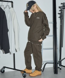 Kappa（カッパ）の「【 セットアップ 】kappa / カッパ 別注 ロゴ刺繍 ビッグシルエット裏起毛プルオーバークルースウェット+バルーンスウェットパンツ（ルームウェア/パジャマ）」