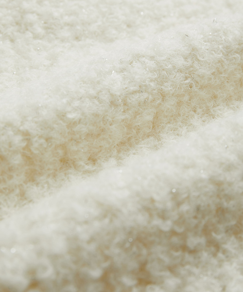 VIS（ビス）の「ショート丈オフショルニット（ニット/セーター・レディース・オフホワイト/イエロー系その他/グリーン系その他・FREE）」の5枚目の写真