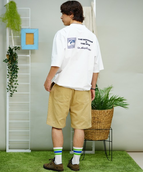 Quiksilver(クイックシルバー)の「【ムラサキスポーツ限定】QUIKSILVER/クイックシルバー 水陸両用Tシャツ/ラッシュガード/半袖Tシャツ オーバーサイズ UVケア QLY241633M(Tシャツ/カットソー・メンズ・ホワイト/カーキ/ブラック・L/M/XL)」の10枚目の写真