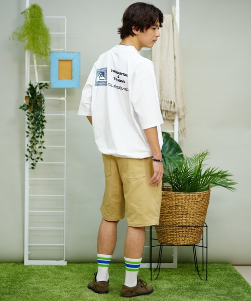 Quiksilver(クイックシルバー)の「【ムラサキスポーツ限定】QUIKSILVER/クイックシルバー 水陸両用Tシャツ/ラッシュガード/半袖Tシャツ オーバーサイズ UVケア QLY241633M(Tシャツ/カットソー・メンズ・ホワイト/カーキ/ブラック・L/M/XL)」の11枚目の写真