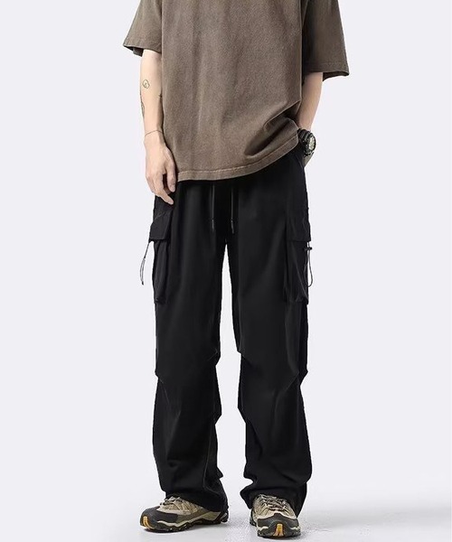 BLANC FICELLE（ブランフィセル）の「ワイド　カーゴパンツ（カーゴパンツ・メンズ・ブラック/キャメル/ベージュ・L/XX-LARGE/XL/M）」の6枚目の写真