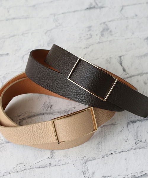 セール】スライドバックルレザーベルト（ベルト）｜colleca la