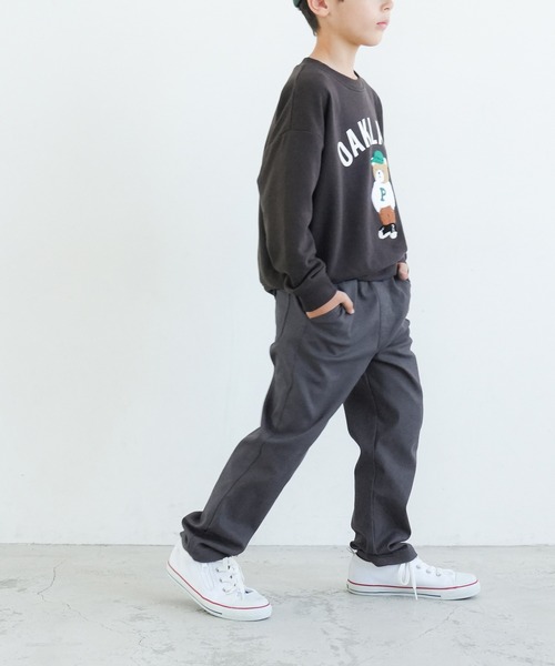 coca(coca)(コカ)の「キッズ ストレッチツイルストレートパンツ(その他パンツ・キッズ・ネイビー/ブラック/カーキ・110/120/130/140)」の3枚目の写真