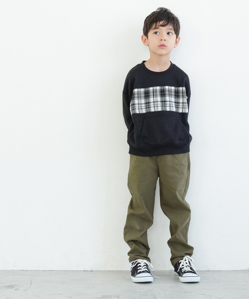 coca(coca)(コカ)の「キッズ ストレッチツイルストレートパンツ(その他パンツ・キッズ・ネイビー/ブラック/カーキ・110/120/130/140)」の5枚目の写真