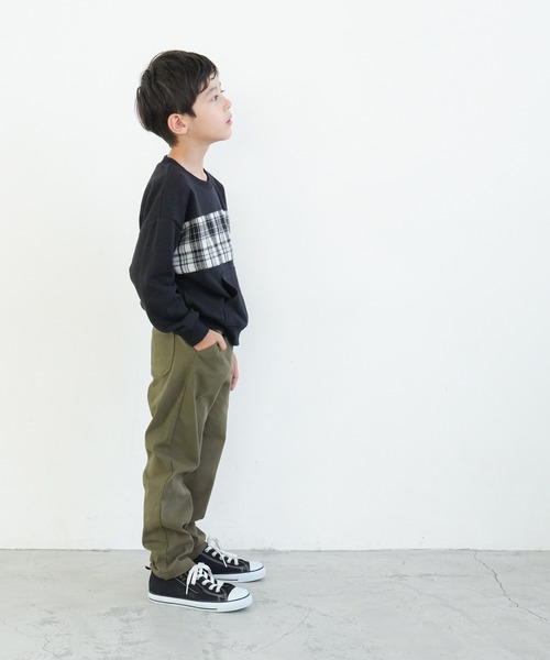 coca(coca)(コカ)の「キッズ ストレッチツイルストレートパンツ(その他パンツ・キッズ・ネイビー/ブラック/カーキ・110/120/130/140)」の7枚目の写真