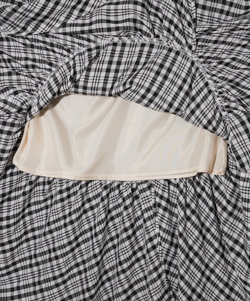 MILKFED.(ミルクフェド)の「PLAID TIERED SKIRT(スカート・レディース・ブラック/レッド/ライトブルー・ONE SIZE)」の12枚目の写真