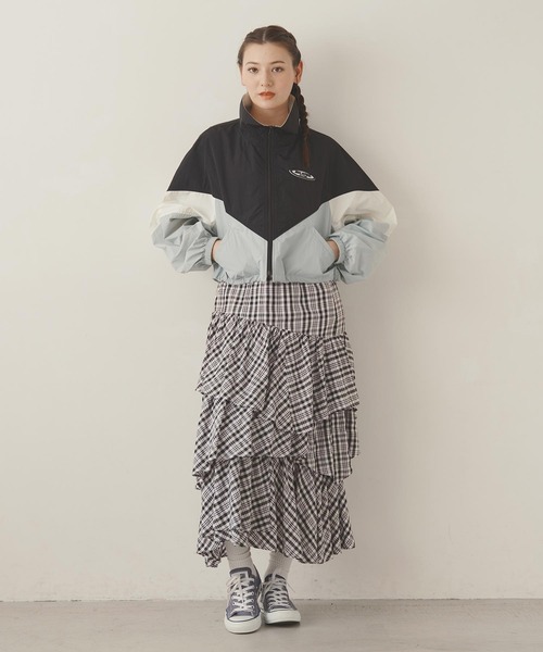 MILKFED.(ミルクフェド)の「PLAID TIERED SKIRT(スカート・レディース・ブラック/レッド/ライトブルー・ONE SIZE)」の17枚目の写真