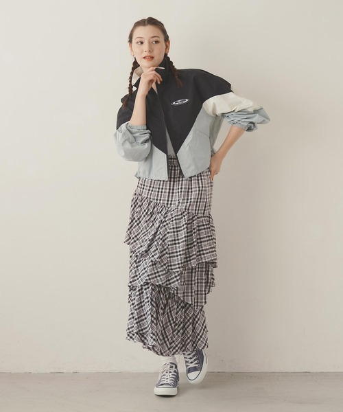 MILKFED.(ミルクフェド)の「PLAID TIERED SKIRT(スカート・レディース・ブラック/レッド/ライトブルー・ONE SIZE)」の19枚目の写真