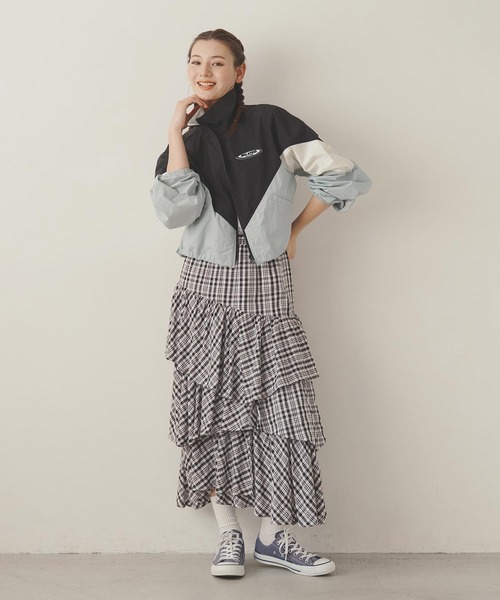 MILKFED.(ミルクフェド)の「PLAID TIERED SKIRT(スカート・レディース・ブラック/レッド/ライトブルー・ONE SIZE)」の22枚目の写真