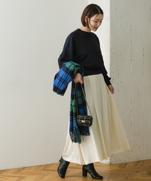 F by ROSSO　サテンフレアスカート : [アーバンリサーチ ロッソ] スカート F by ROSSO サテン