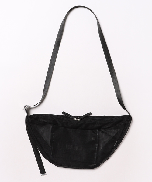 Doux archives（ドゥアルシーヴ）の「[コントロールフリーク]メッシュハーフムーンショルダー（ショルダーバッグ・レディース・ブラック/アイボリー・FREE）」の4枚目の写真