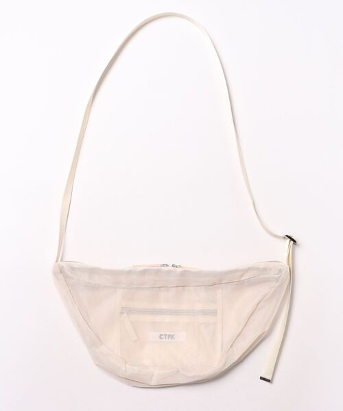 Doux archives（ドゥアルシーヴ）の「[コントロールフリーク]メッシュハーフムーンショルダー（ショルダーバッグ・レディース・ブラック/アイボリー・FREE）」の7枚目の写真