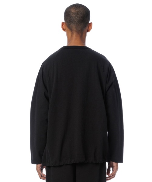 Sandinista(サンディニスタ)の「American Cotton Football Tee / アメリカンコットン後染めフットボール長袖Tシャツ(Tシャツ/カットソー・メンズ・チャコール/ホワイト/ベージュ系その他/ブラック・SMALL/MEDIUM/LARGE)」の12枚目の写真