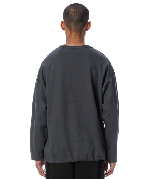 Sandinista(サンディニスタ)の「American Cotton Football Tee / アメリカンコットン後染めフットボール長袖Tシャツ(Tシャツ/カットソー・メンズ・チャコール/ホワイト/ベージュ系その他/ブラック・SMALL/MEDIUM/LARGE)」の15枚目の写真