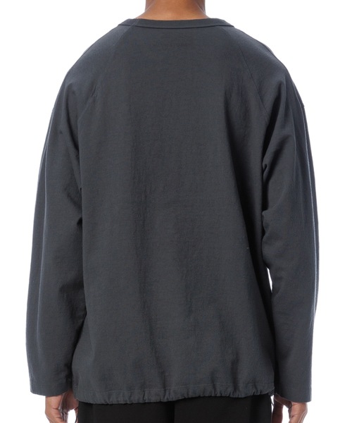 Sandinista(サンディニスタ)の「American Cotton Football Tee / アメリカンコットン後染めフットボール長袖Tシャツ(Tシャツ/カットソー・メンズ・チャコール/ホワイト/ベージュ系その他/ブラック・SMALL/MEDIUM/LARGE)」の17枚目の写真