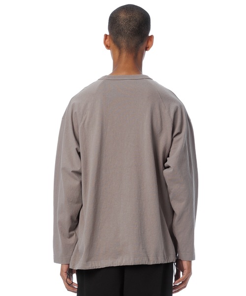 Sandinista(サンディニスタ)の「American Cotton Football Tee / アメリカンコットン後染めフットボール長袖Tシャツ(Tシャツ/カットソー・メンズ・チャコール/ホワイト/ベージュ系その他/ブラック・SMALL/MEDIUM/LARGE)」の20枚目の写真