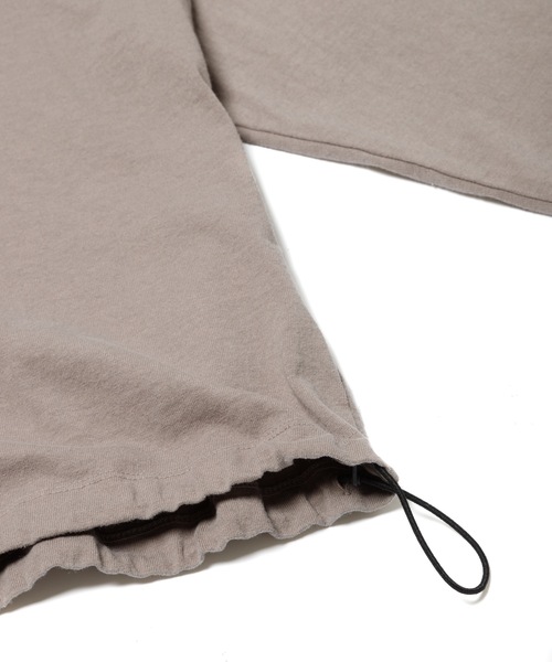 Sandinista(サンディニスタ)の「American Cotton Football Tee / アメリカンコットン後染めフットボール長袖Tシャツ(Tシャツ/カットソー・メンズ・チャコール/ホワイト/ベージュ系その他/ブラック・SMALL/MEDIUM/LARGE)」の5枚目の写真