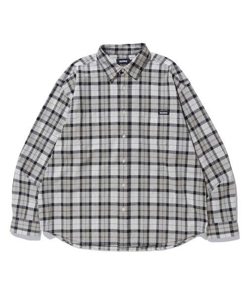 XLARGE（エクストララージ）の「PLAID L/S SHIRT（シャツ/ブラウス・メンズ・ブルー/グレー/ベージュ・XL/L/S/M）」の3枚目の写真