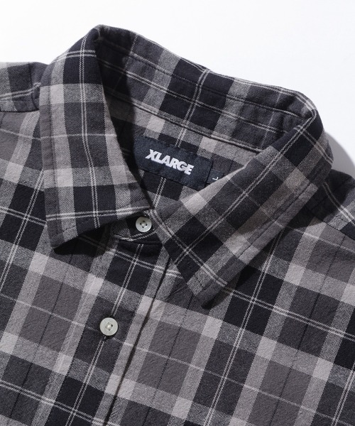 XLARGE（エクストララージ）の「PLAID L/S SHIRT（シャツ/ブラウス・メンズ・ブルー/グレー/ベージュ・XL/L/S/M）」の11枚目の写真