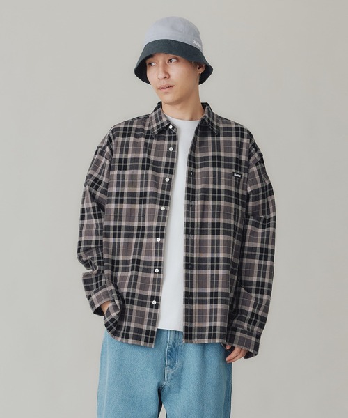 XLARGE（エクストララージ）の「PLAID L/S SHIRT（シャツ/ブラウス・メンズ・ブルー/グレー/ベージュ・XL/L/S/M）」の8枚目の写真