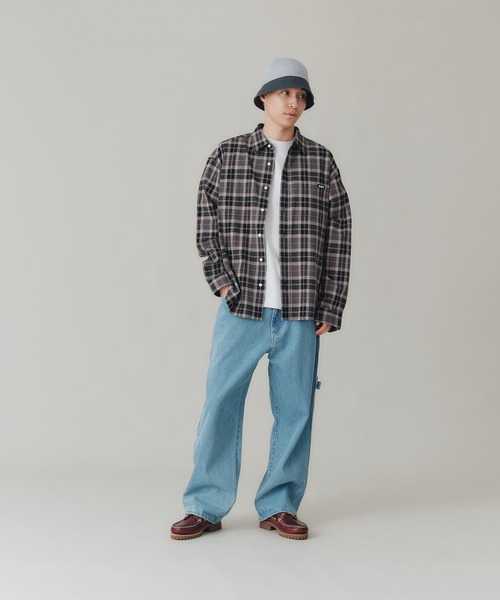 XLARGE（エクストララージ）の「PLAID L/S SHIRT（シャツ/ブラウス・メンズ・ブルー/グレー/ベージュ・XL/L/S/M）」の9枚目の写真