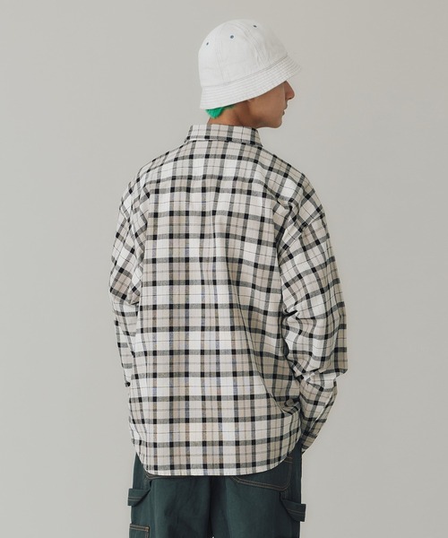 XLARGE（エクストララージ）の「PLAID L/S SHIRT（シャツ/ブラウス・メンズ・ブルー/グレー/ベージュ・XL/L/S/M）」の6枚目の写真