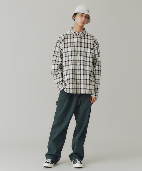 XLARGE（エクストララージ）の「PLAID L/S SHIRT（シャツ/ブラウス・メンズ・ブルー/グレー/ベージュ・XL/L/S/M）」の7枚目の写真