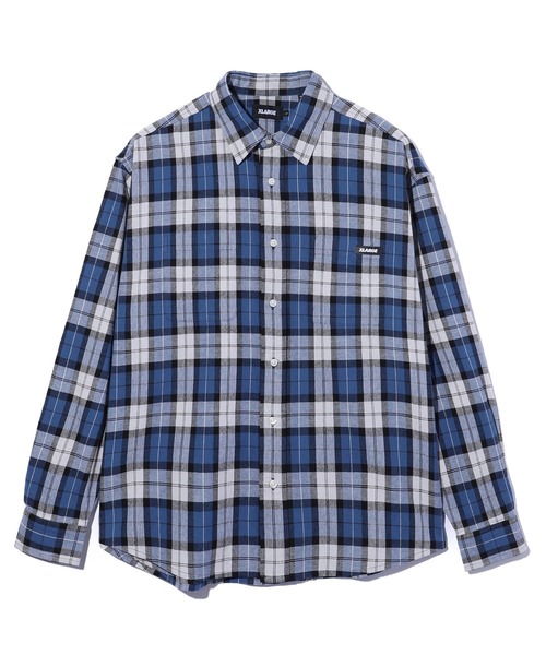 XLARGE（エクストララージ）の「PLAID L/S SHIRT（シャツ/ブラウス・メンズ・ブルー/グレー/ベージュ・XL/L/S/M）」の14枚目の写真
