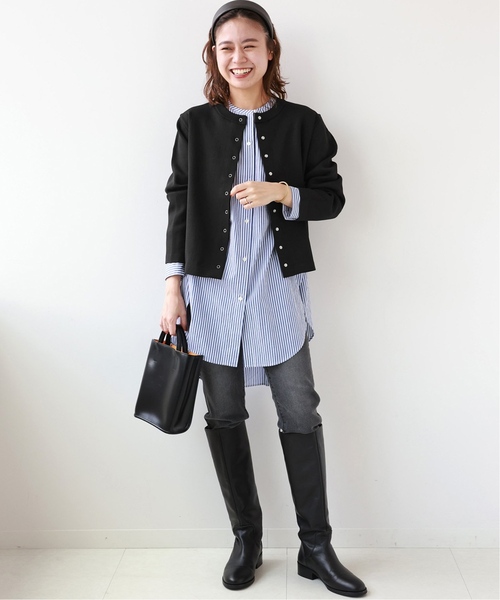 JOURNAL STANDARD relume(ジャーナルスタンダード レリューム)の「《追加3》ウォッシャブルスポンジニットクルーネックカーディガン(カーディガン/ボレロ・レディース・ブラック/ライトグレー/レッド/ホワイト・FREE)」の20枚目の写真