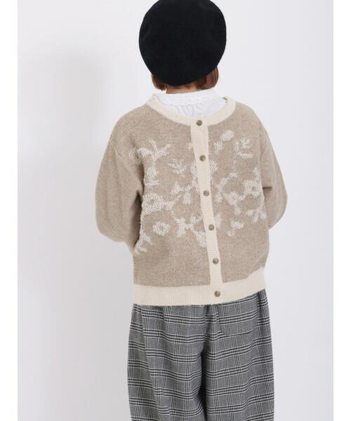 Samansa Mos2（サマンサ モスモス）の「前後着花柄ジャカードニットカーディガン（カーディガン/ボレロ・レディース・ベージュ/ミント/モカ・F）」の16枚目の写真