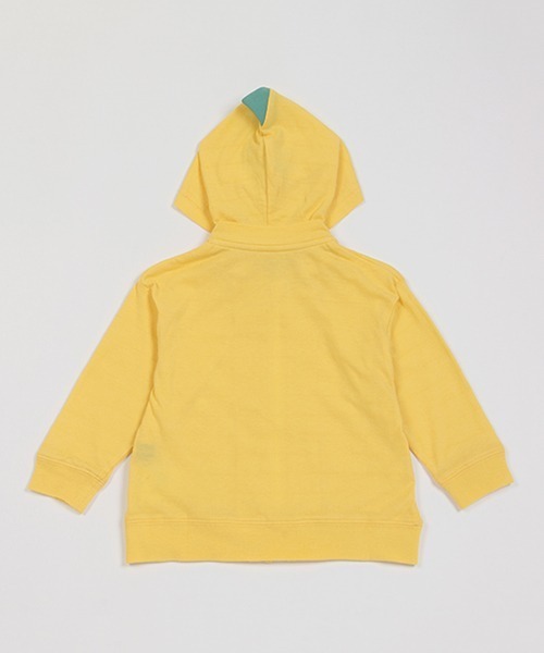 kladskap（クレードスコープ）の「恐竜長袖ジップパーカ（パーカー・キッズ・マスタード/サックスブルー・130cm/90cm/120cm/110cm/80ｃｍ/100cm）」の12枚目の写真