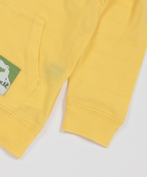 kladskap（クレードスコープ）の「恐竜長袖ジップパーカ（パーカー・キッズ・マスタード/サックスブルー・130cm/90cm/120cm/110cm/80ｃｍ/100cm）」の9枚目の写真