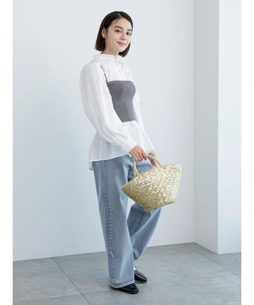 Te chichi（テチチ）の「取り外しストラップ付ニットビスチェ（ニット/セーター・レディース・シルバー/ブラック/チャコールグレー・F）」の15枚目の写真