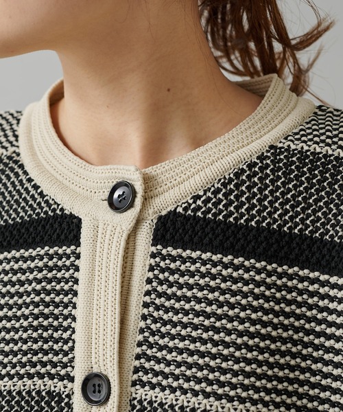 PUAL CE CIN（ピュアルセシン）の「ミックスジャガードカーディガン（カーディガン/ボレロ・レディース・ブラック系その他/ホワイト系その他・FREE）」の19枚目の写真