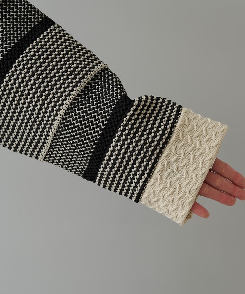 PUAL CE CIN（ピュアルセシン）の「ミックスジャガードカーディガン（カーディガン/ボレロ・レディース・ブラック系その他/ホワイト系その他・FREE）」の20枚目の写真