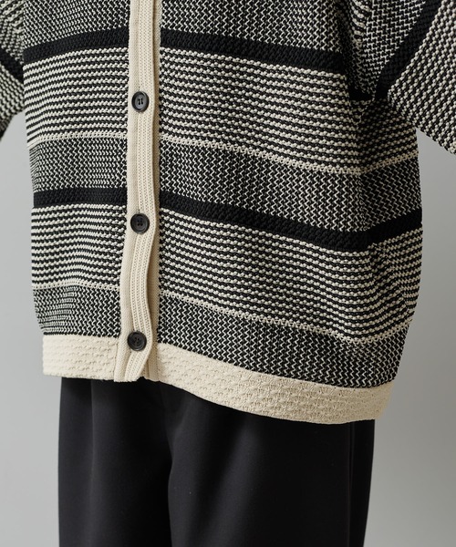 PUAL CE CIN（ピュアルセシン）の「ミックスジャガードカーディガン（カーディガン/ボレロ・レディース・ブラック系その他/ホワイト系その他・FREE）」の21枚目の写真