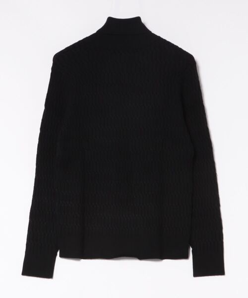 MONSIEUR NICOLE（ムッシュニコル）の「【ex/tra】ケーブル タートルネックニット（Tシャツ/カットソー・メンズ・ネイビー/ブラック/ホワイト/ライトグレー・MEDIUM/LARGE/X-LARGE）」の17枚目の写真