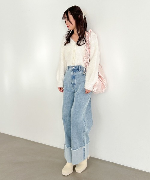 Heather(ヘザー)の「ベーシックロールアップデニムパンツ 105070(デニムパンツ・レディース・グレー/ブルー・S/M)」の9枚目の写真