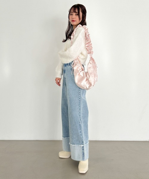 Heather(ヘザー)の「ベーシックロールアップデニムパンツ 105070(デニムパンツ・レディース・グレー/ブルー・S/M)」の14枚目の写真