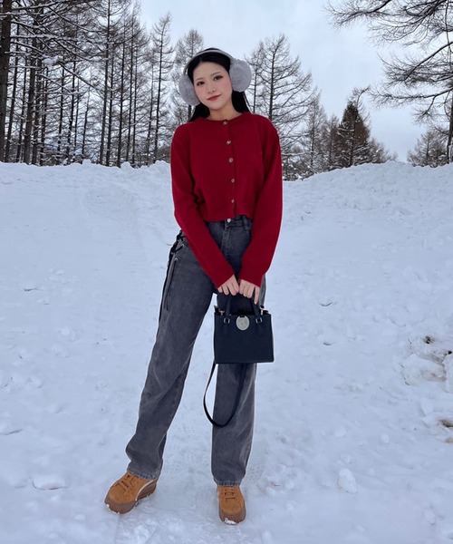 Chick（チック）の「▲SIDE RIBBON DENIM PANTS / サイドリボンデニムパンツ（デニムパンツ・レディース・ブラック・S/L/M）」の16枚目の写真