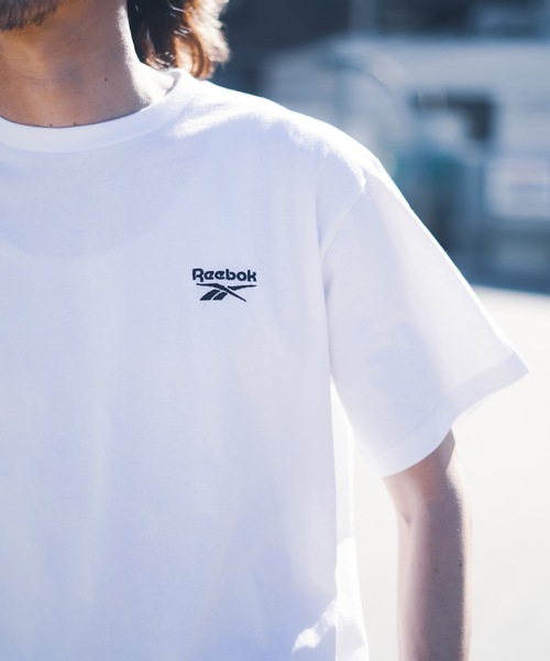 Reebok（リーボック）の「【Reebok/リーボック】レギュラーTシャツ/半袖ワンポイントロゴTシャツ（Tシャツ/カットソー・メンズ・グリーン系その他/グリーン/グレー系その他2/ホワイト/ダークブルー・MEDIUM/X-LARGE/LARGE/SMALL）」の18枚目の写真