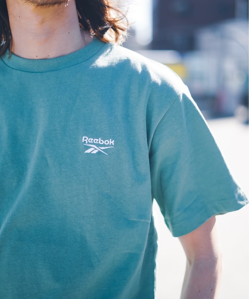 Reebok（リーボック）の「【Reebok/リーボック】レギュラーTシャツ/半袖ワンポイントロゴTシャツ（Tシャツ/カットソー・メンズ・グリーン系その他/グリーン/グレー系その他2/ホワイト/ダークブルー・MEDIUM/X-LARGE/LARGE/SMALL）」の11枚目の写真