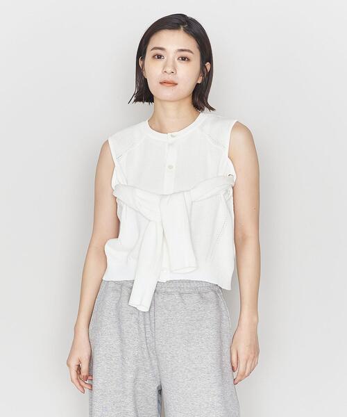 ASTRAET - アストラット-ASTRET-リブニットリアルファーカーディガン ASTRAET（アストラット）の「＜ASTRAET＞アイレット オープン