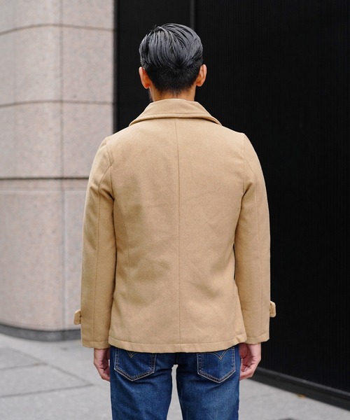 jiggys shop（ジギーズショップ）の「ダブルブレスト メルトン コート（その他アウター・メンズ・ブラック/キャメル・MEDIUM/LARGE）」の5枚目の写真