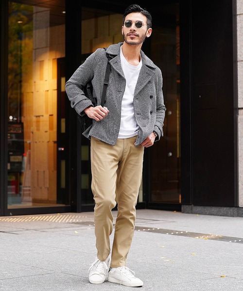 jiggys shop（ジギーズショップ）の「ダブルブレスト メルトン コート（その他アウター・メンズ・ブラック/キャメル・MEDIUM/LARGE）」の3枚目の写真