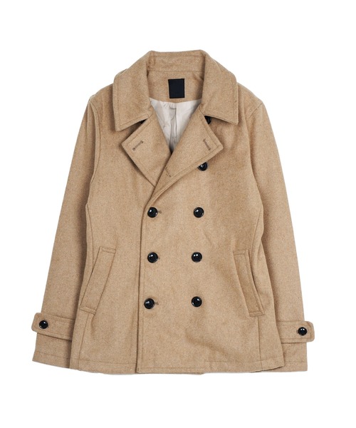 jiggys shop（ジギーズショップ）の「ダブルブレスト メルトン コート（その他アウター・メンズ・ブラック/キャメル・MEDIUM/LARGE）」の4枚目の写真