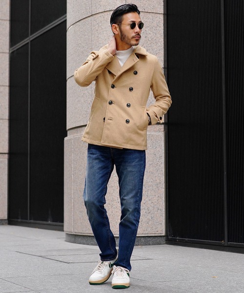 jiggys shop（ジギーズショップ）の「ダブルブレスト メルトン コート（その他アウター・メンズ・ブラック/キャメル・MEDIUM/LARGE）」の13枚目の写真