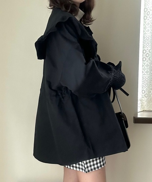 Cham.（チャム）の「オーバーサイズビッグカラージャケット（その他アウター・レディース・ブラック・F）」の19枚目の写真